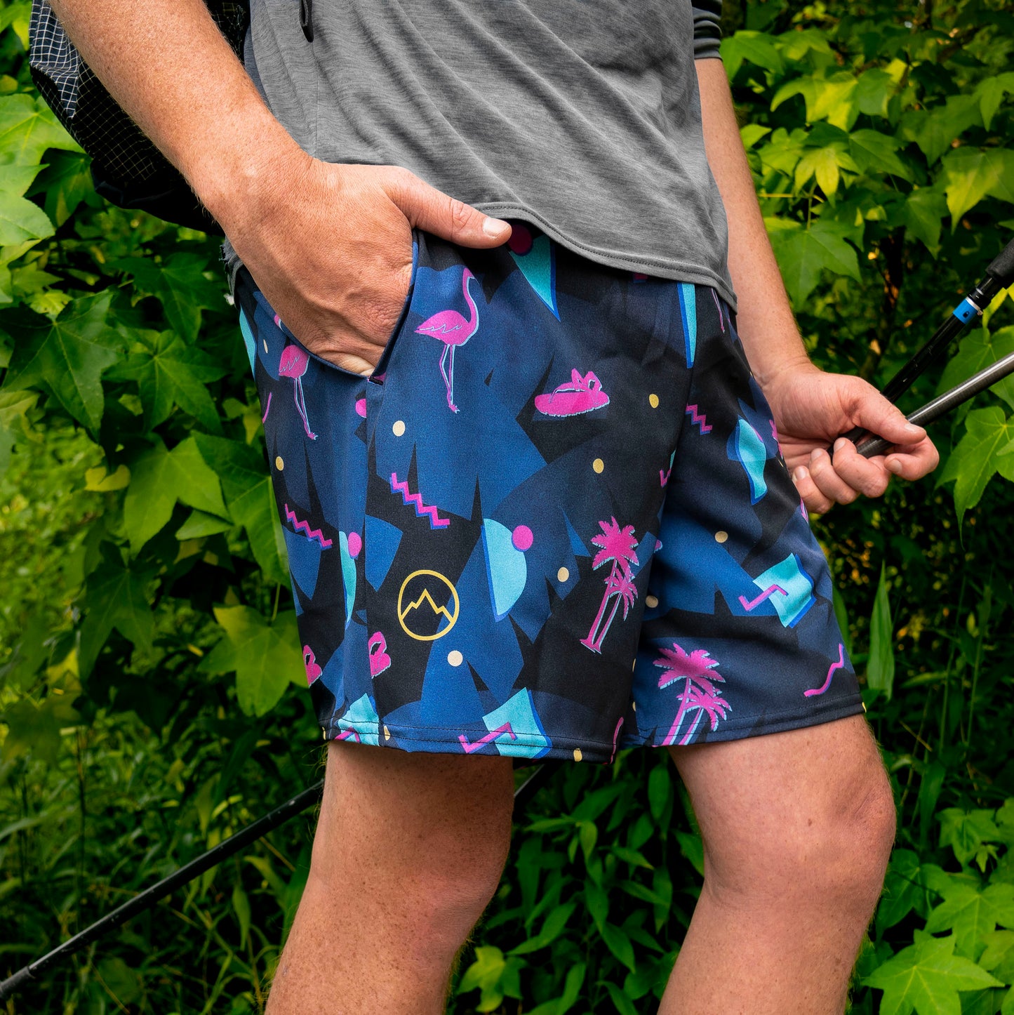 Retro Beach Bum Men's Recycled Trail Shorts