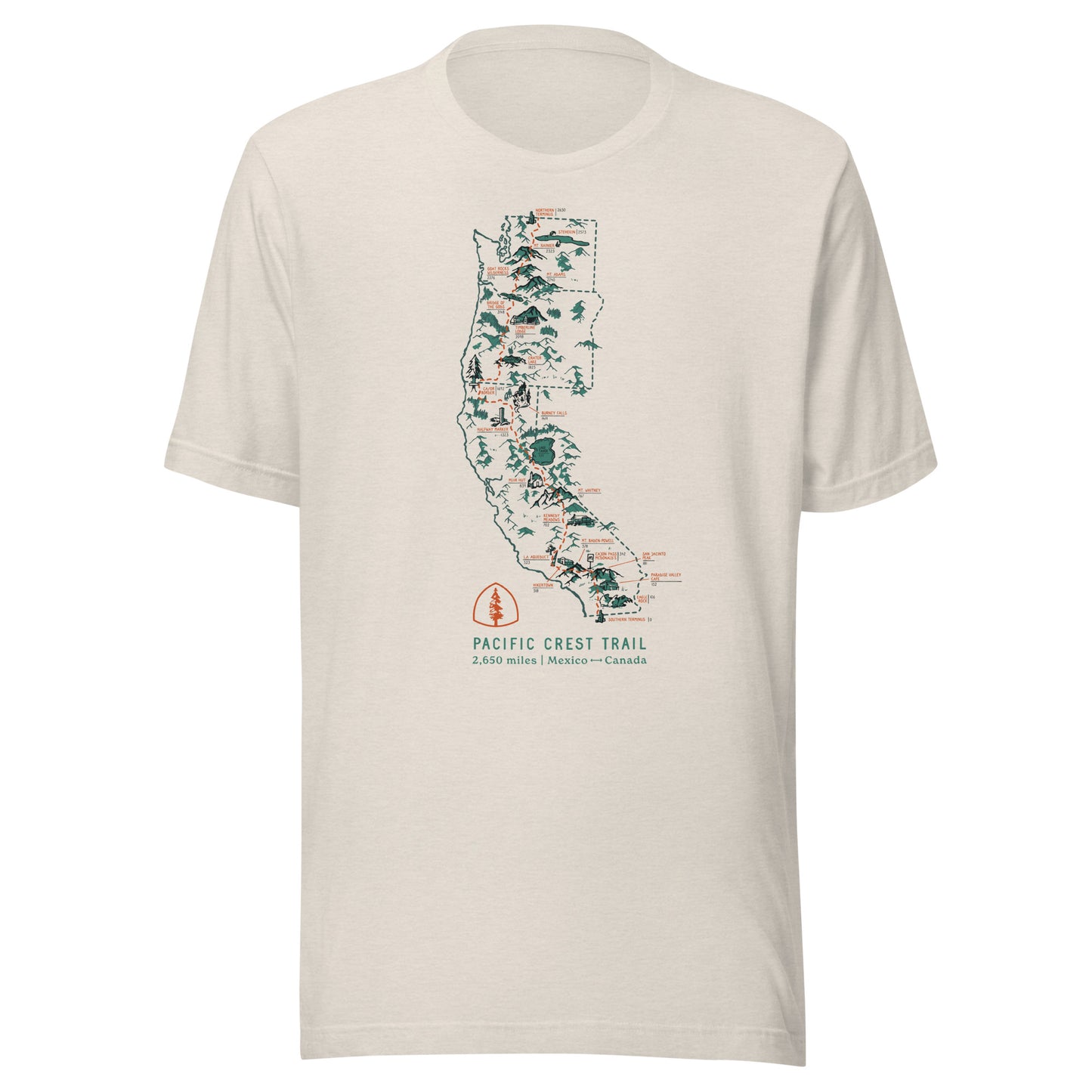 Pacific Crest Trail (PCT) Unisex Tee