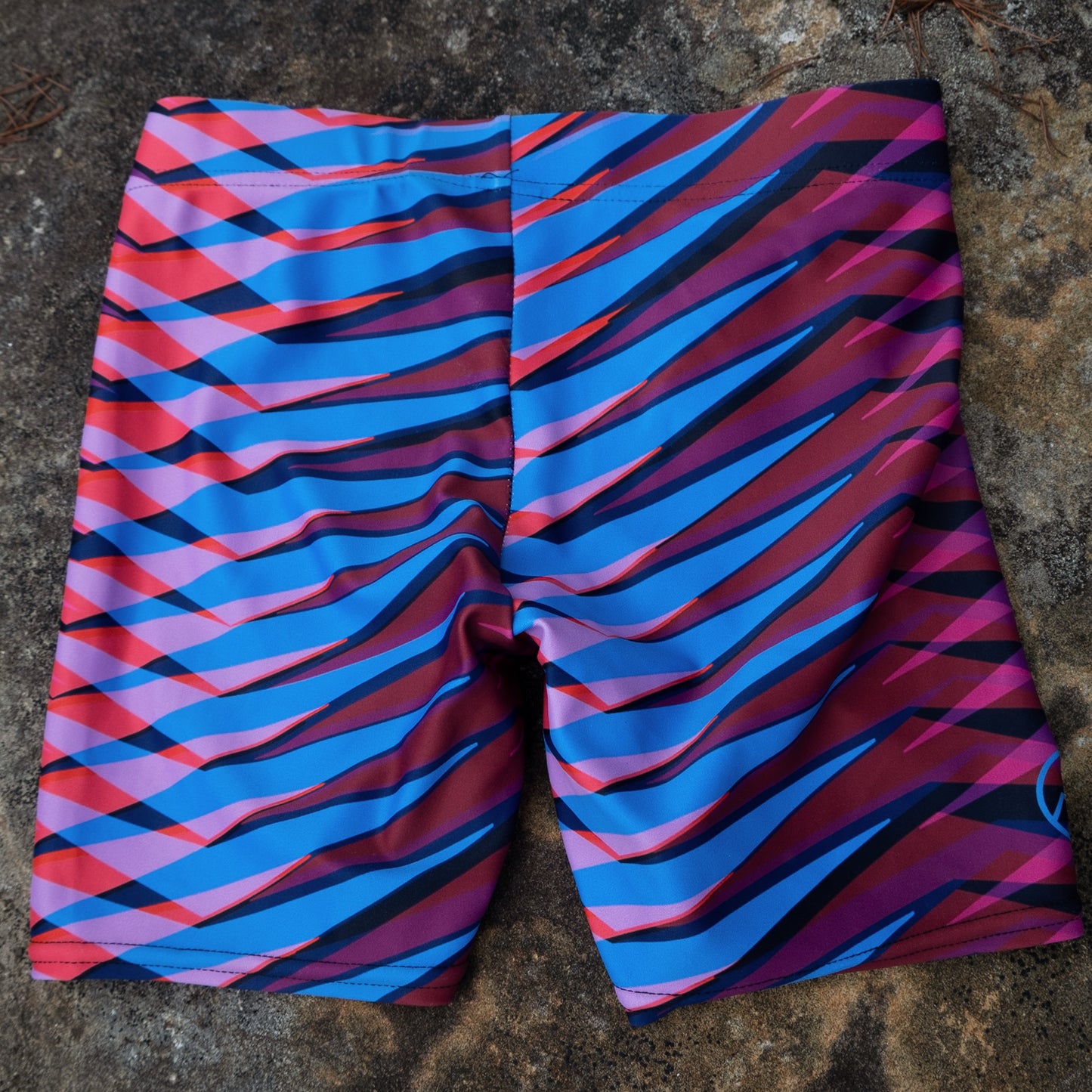 Geometric Laser Tag Women's Stretch Shorts