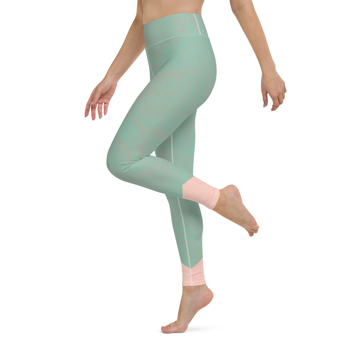 The Trek Shaded Seafoam TOPO Women's Leggings