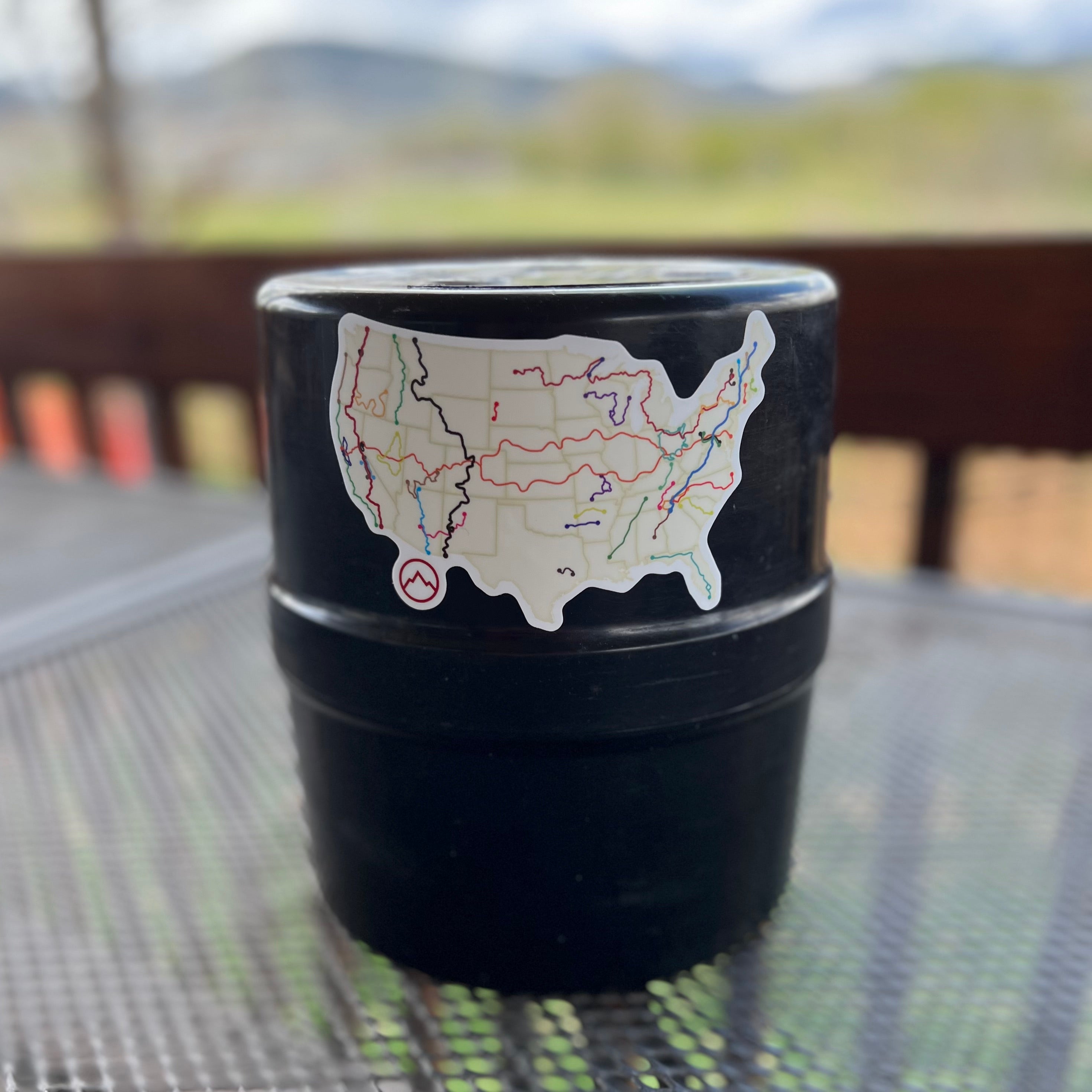 Trail Map Sticker Long Trail Map Sticker – The Trek