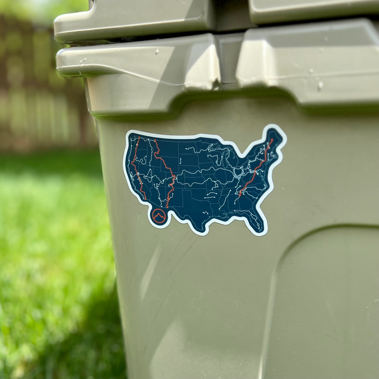 Blueprint Long Trail Map Sticker – The Trek