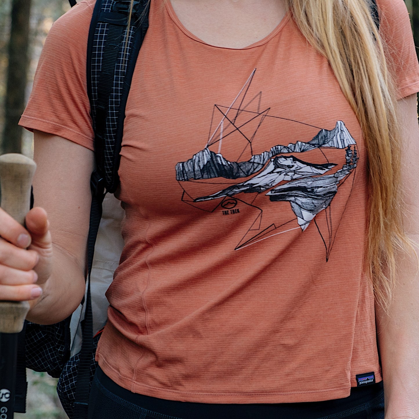 Women's Triple Crown Tee: Patagonia x The Trek Edition
