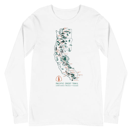 Pacific Crest Trail (PCT) Unisex Long Sleeve Tee