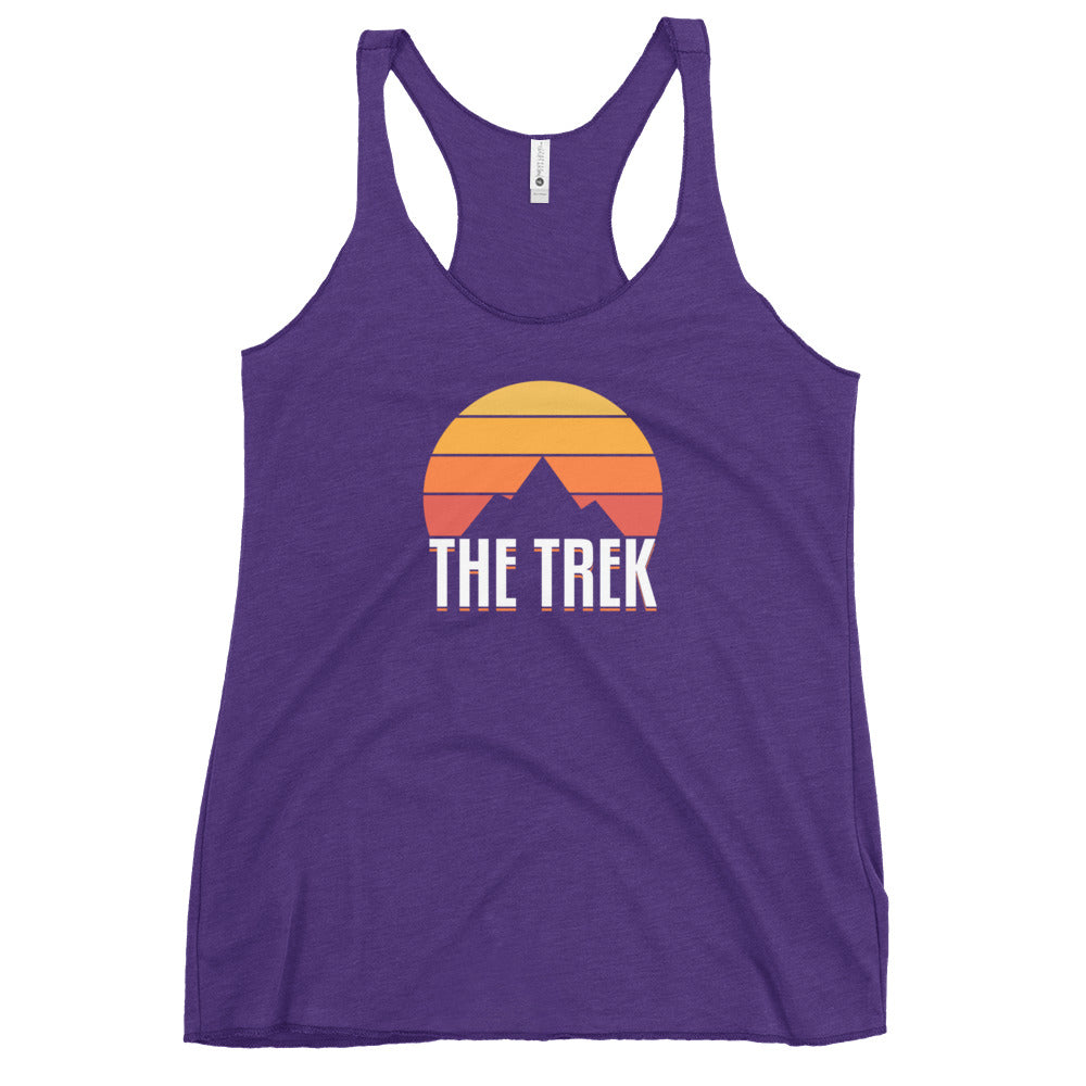 The Trek's Retro Sunrise Women's Racerback Tank